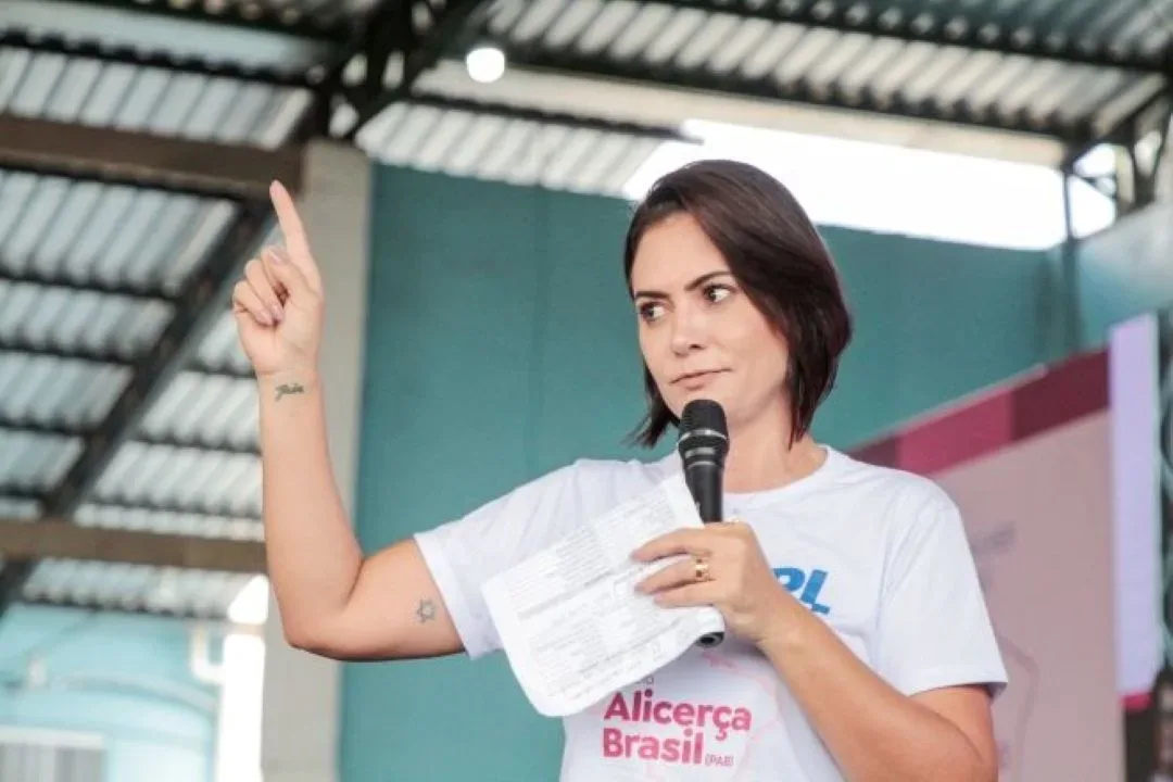 A ex-primeira-dama Michelle Bolsonaro