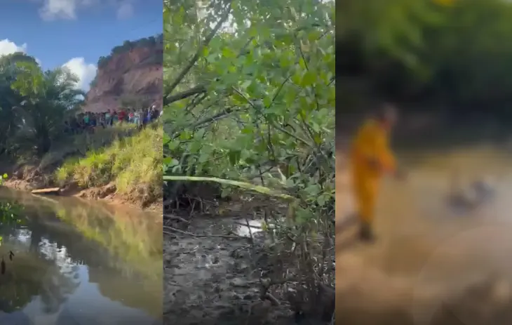 Corpo decapitado foi encontrado em área de manguezal no Rio da Ribeira, na zona rural da Barra de Santo Antônio, nesta terça-feira (13). A cabeça da vítima não havia sido localizada, e o caso será investigado pela Polícia Civil.