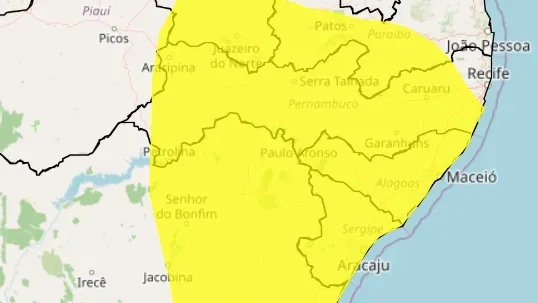 Alerta de vendaval em AL 