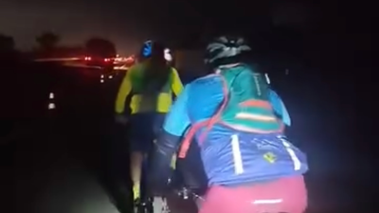 Taquaranense pedala por 11 horas até a Basílica de Nossa Senhora Aparecida para agradecer pelas bênçãos da vida