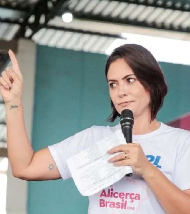 A ex-primeira-dama Michelle Bolsonaro