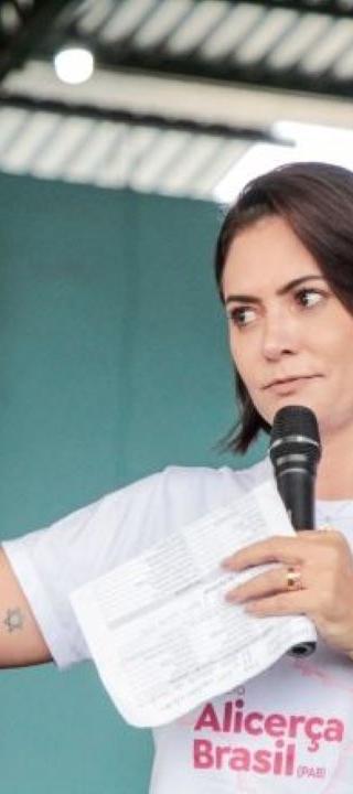 A ex-primeira-dama Michelle Bolsonaro